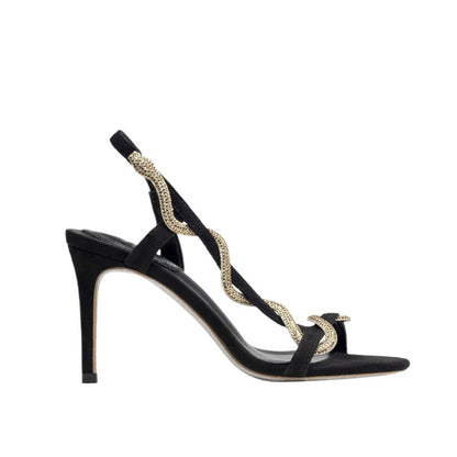 One-strap high-heeled shoes